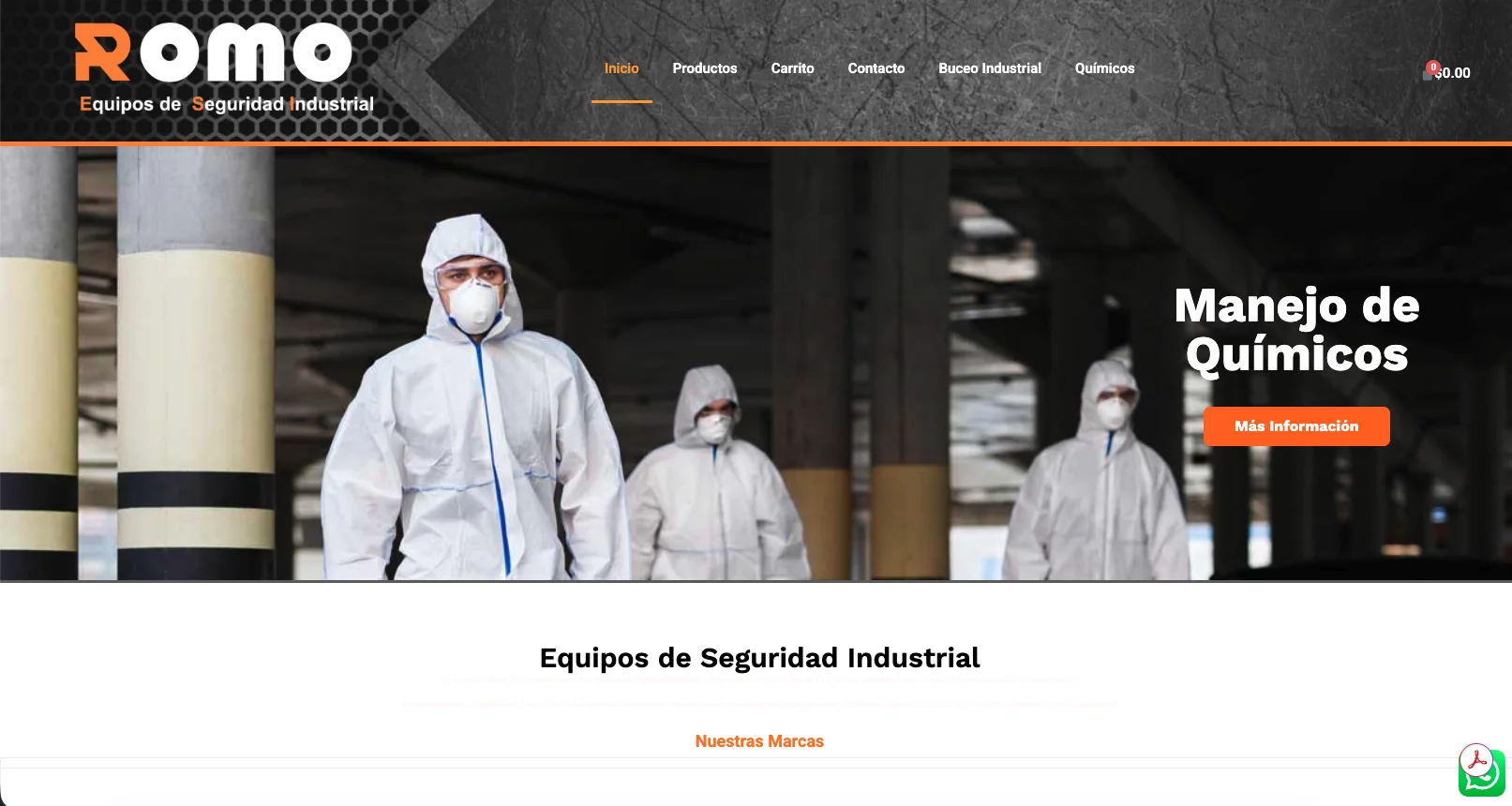 Sitio web COMROM Manzanillo - Diseño web Guru Marketing